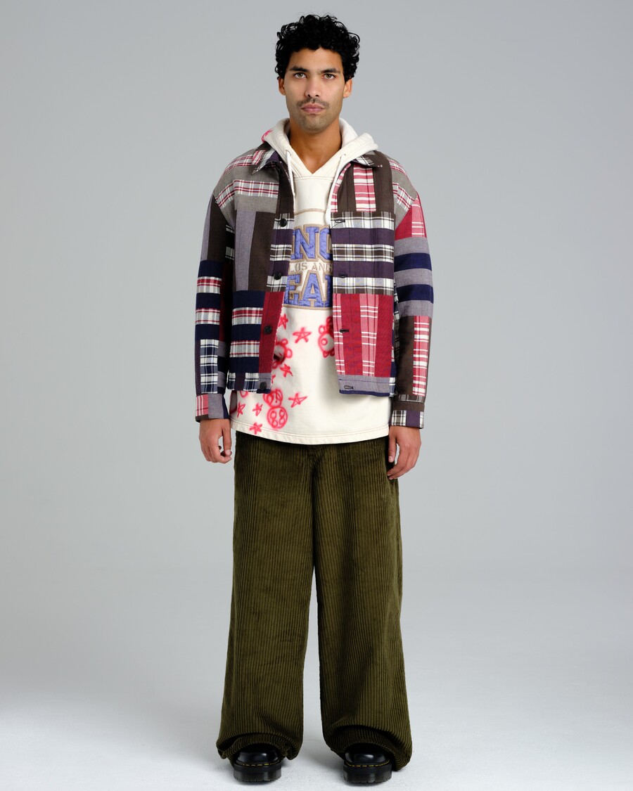 Jnco 101 Twin Cannon. 26". 4 Wale Corduroy. Moss.