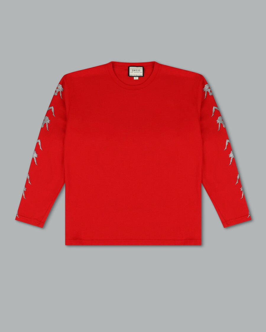 Jnco Big Rig Long Sleeve Tee. Red.