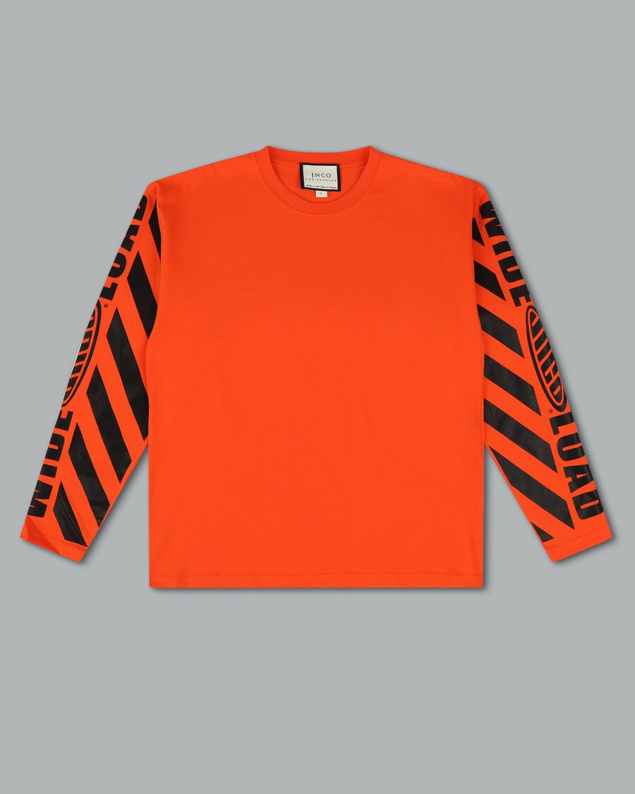 Jnco Wide Load Long Sleeve Tee. Orange.