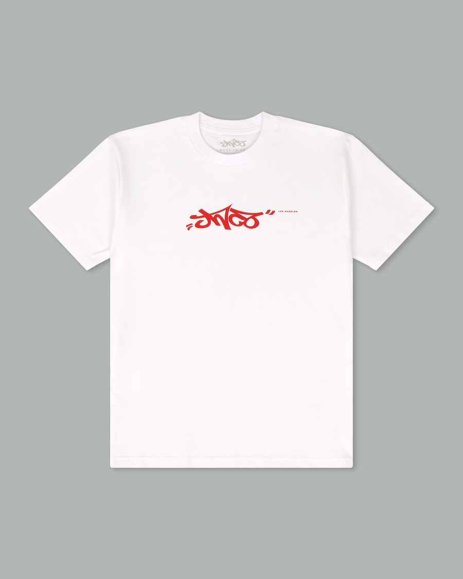 Jnco JNCO Los Angeles Tee. White/ Tango Red.