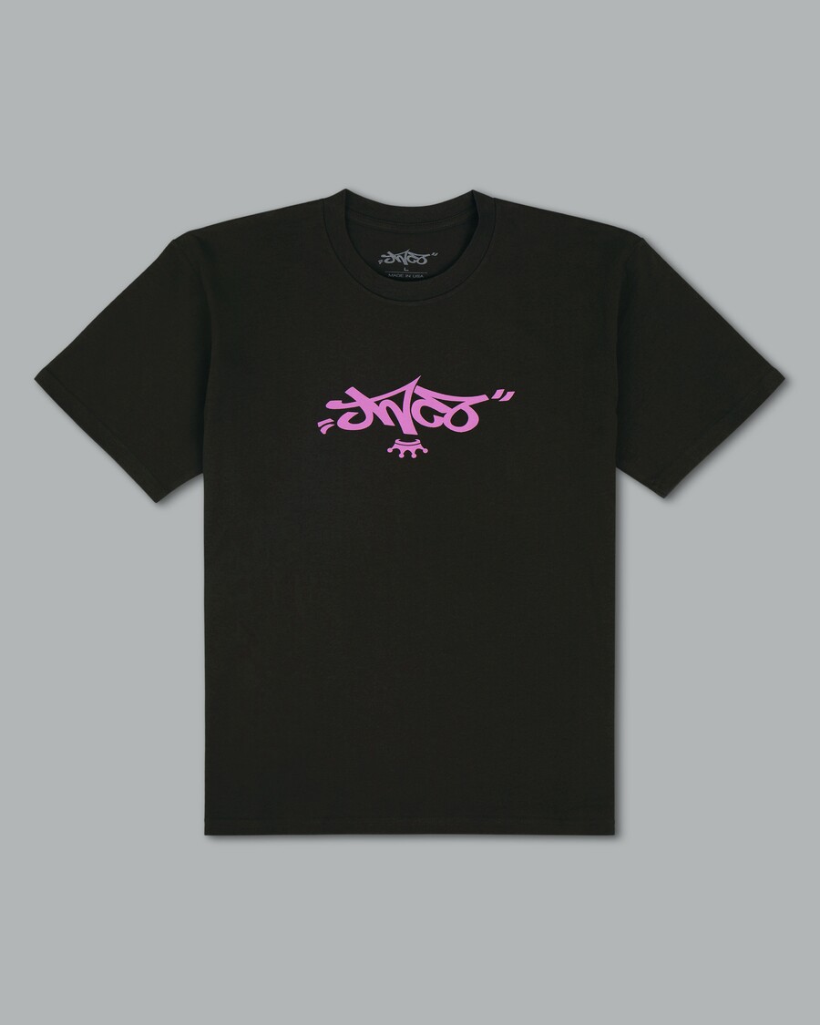 Jnco Reversed Crown Tee. Coal/ Lavender.