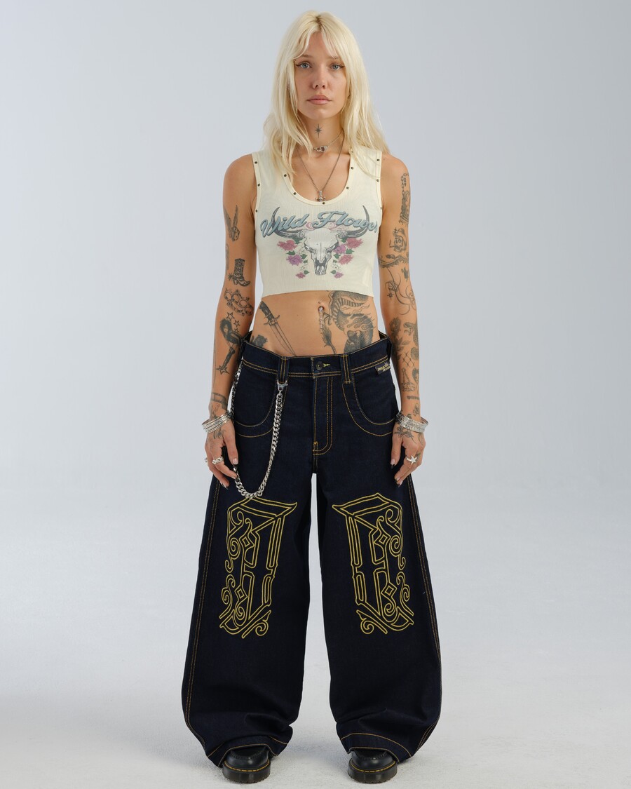 Jnco W1101 Royal Twin. 26". Deep Indigo.